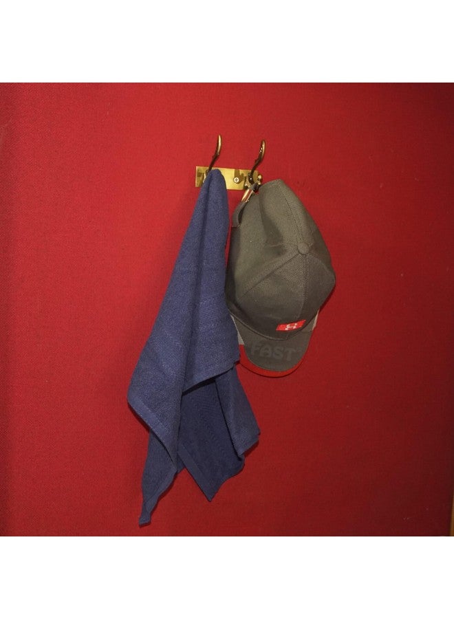 FAST CH13 2 Hanging Hook Stainless Steel Brass Antique Wall and Door Mounted Towel Hooks Rack - Image 3