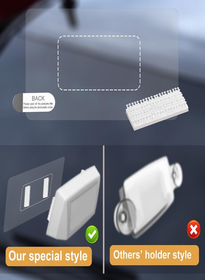 PEUTIER EZ Pass Tag Mounting Kit 2 Static Films 8 Dual-Lock Adhesive Tape Strips - Image 4