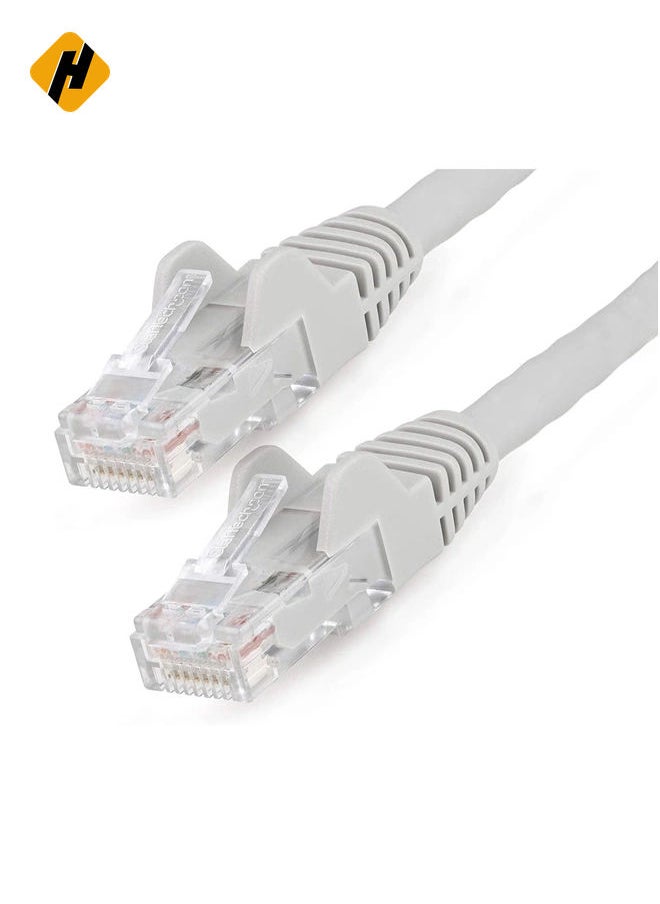 HuHa High Speed 15M RJ45 cat6 Ethernet Patch Cable LAN Cable Compatible for PS4 PS3 Nintendo Switch Raspberry Pi 4 Smart TV Computer Modem Router Gray  - Image 1