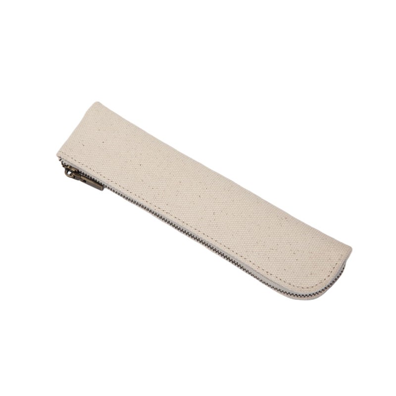 YONBEN Canvas Pencil Case Small Pencil Pouch Slim Lightweight Pen Case Holder Cute Zipper Bag for School Office - Image 2