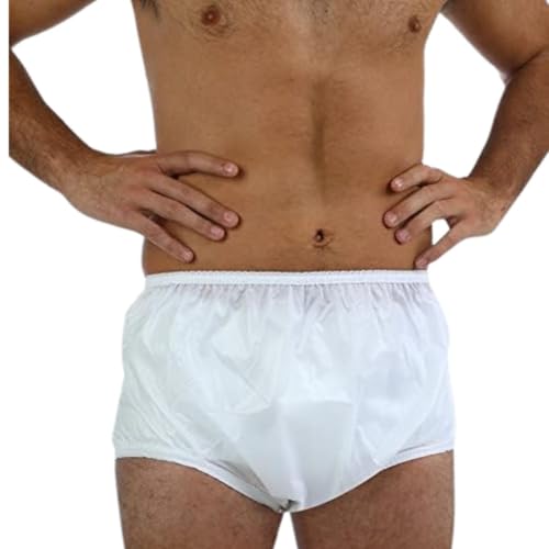 Wemyc Adult Pull-On Pants Waterproof Incontinence Brief- Unisex-Soft,NoiselessISwim BriefIBedwetting BriefIOverpants(3Xl) - Image 1