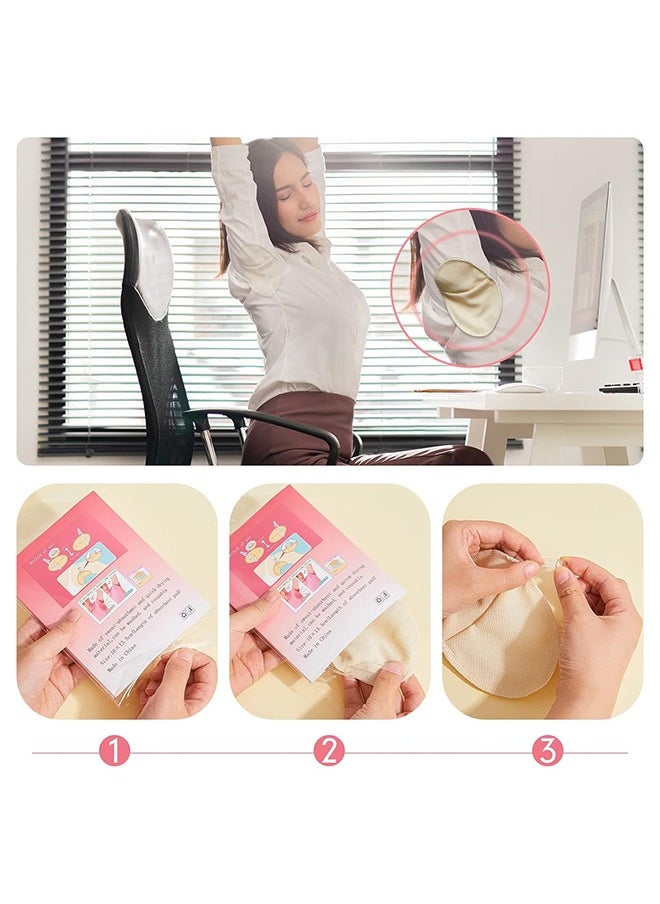 HY 4 Pairs Underarm Sweat Pads Reusable Sweat Absorbing Guards Washable Armpit Sweat Pads with Shoulder Strap Under Arm Sweat Protectors Women Breathable Absorbent Sweat Pads Guards for Women and Men  - Image 5