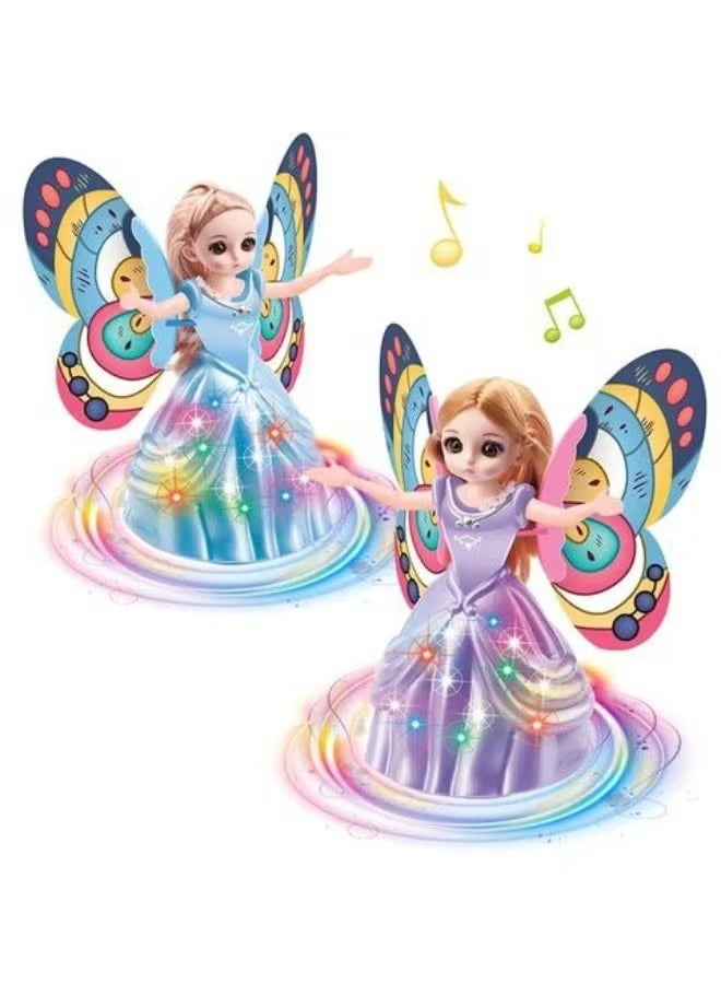 Disney Frozen Musical Dancing Princess Doll - 360° Rotating Toy with Flashing LED Lights & Music - Best Gift for Girls - Image 5