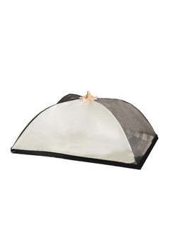 Thoraya Mesh Food Cover Mesh Food Tent Collapsible Portable Meal Protection Cover for Summer Home Camping Picnic English Words Pattern  - Image 2