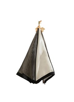 Thoraya Mesh Food Cover Mesh Food Tent Collapsible Portable Meal Protection Cover for Summer Home Camping Picnic English Words Pattern  - Image 3