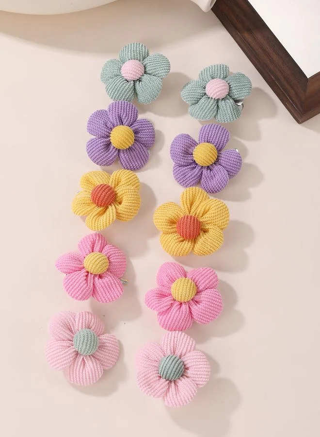 Take Two Pack of 10 - Girls Floral Hair Clips