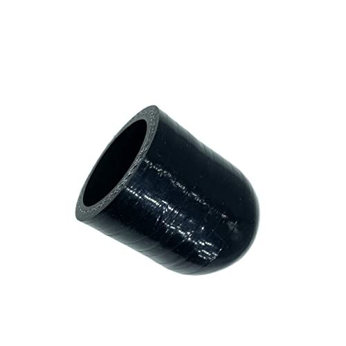 Bekelan 1-1/8" (28mm) Black Universal Reinforced Silicone Coolant Cap With Clamp For bypass heater Vacuum Water Port Protective End Cap Kit - Image 2