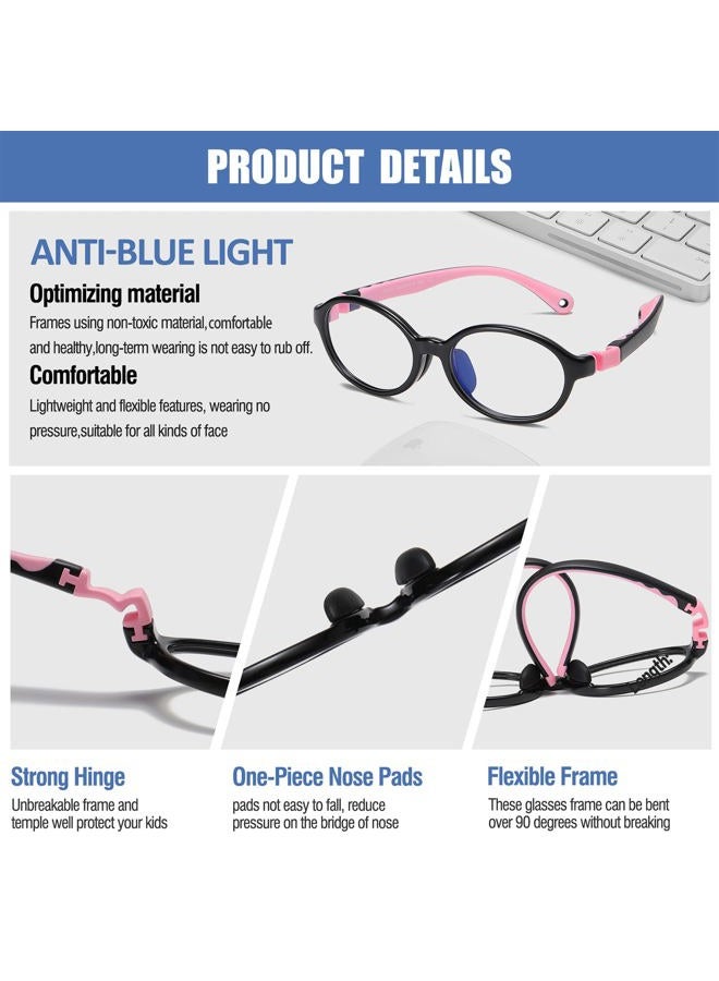 DUCO Blue Light Blocking Glasses for Kids Boys,Phone Computer Glasses for Kids Age 6-10,Anti UV Glare&Eyestrain K026 - Image 5