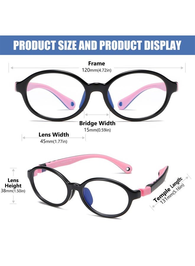 DUCO Blue Light Blocking Glasses for Kids Boys,Phone Computer Glasses for Kids Age 6-10,Anti UV Glare&Eyestrain K026 - Image 4