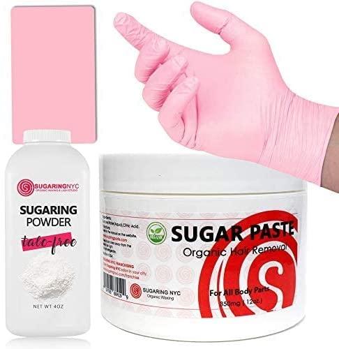 Sugaring Bikini Sugaring Brazilian hair removal Package with Paste Drying Powder Applicator Gloves by Sugaring NYC