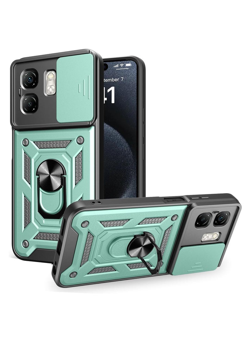 infinix hot 50i / infinix smart 9 cover Generic Shield Full Protection Case With Metal Ring &Slide Camera Cover For infinix hot 50i / infinix smart 9  case