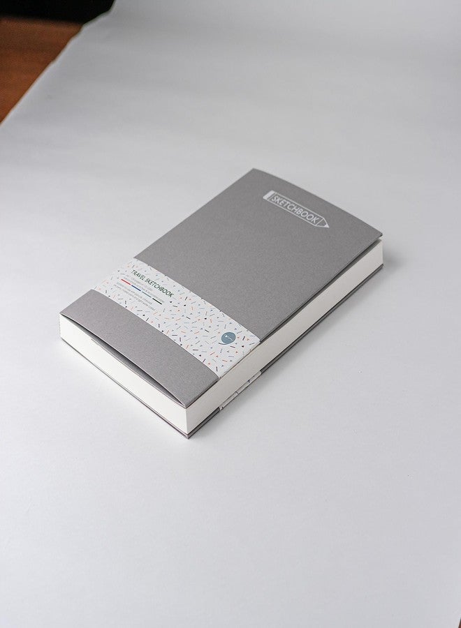 كوما دفتر رسم كوما للسفر | مقاس A4 | 128 صفحة | 130 غرام/م²، لون طبيعي، ورق خالٍ من الأحماض وقابل لإعادة التدوير | رمادي - Image 2