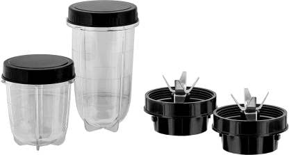 Gemini Gemini Super Bullet Jar for Mixer Grinder Set of 2 530 ML 350 ML ABS Transparent Plastic Mixer Juicer Jar 550 ml  - Image 2