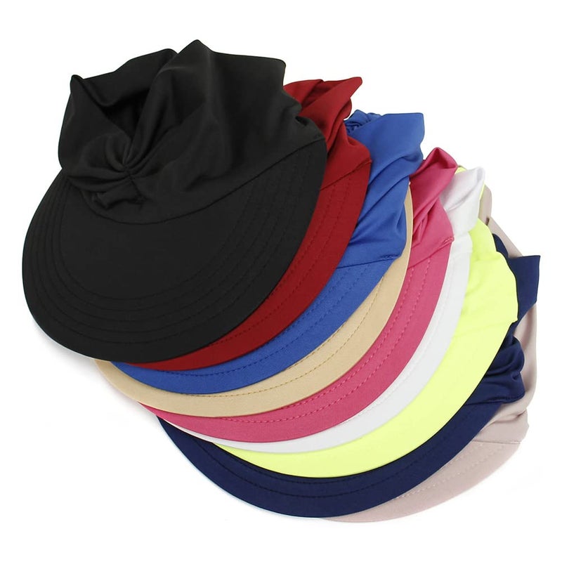 FASHIXD Sun Hats for Women Wide Brim Visor UV Protection Summer Beach Hat for Women Foldable Golf Hats (Rose red) - Image 5