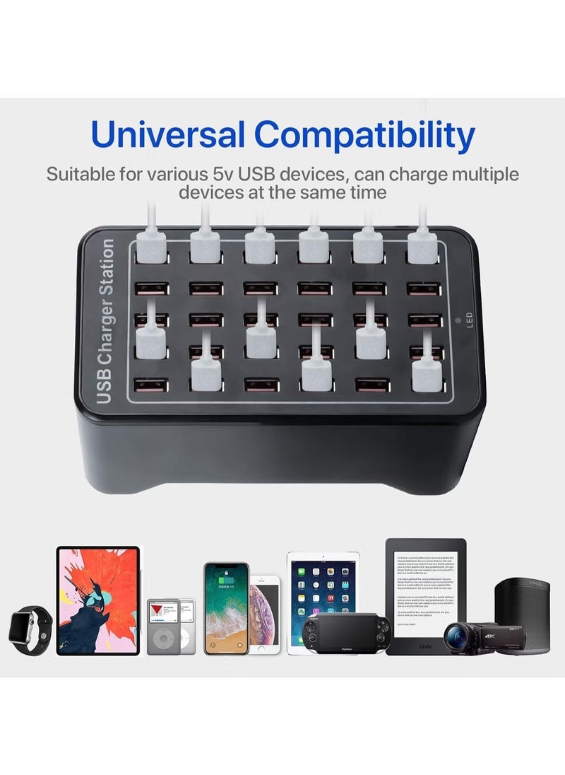 ELTRAZONE 30 Ports USB Charger – 150W Desktop USB Charging Station with Fast Charging for Tablets, Phones, and Other Devices – Multiport Power Adapter for Home, Office, and Travel – Efficient, Safe, and Reliable Charging for Multiple Devices - Image 5