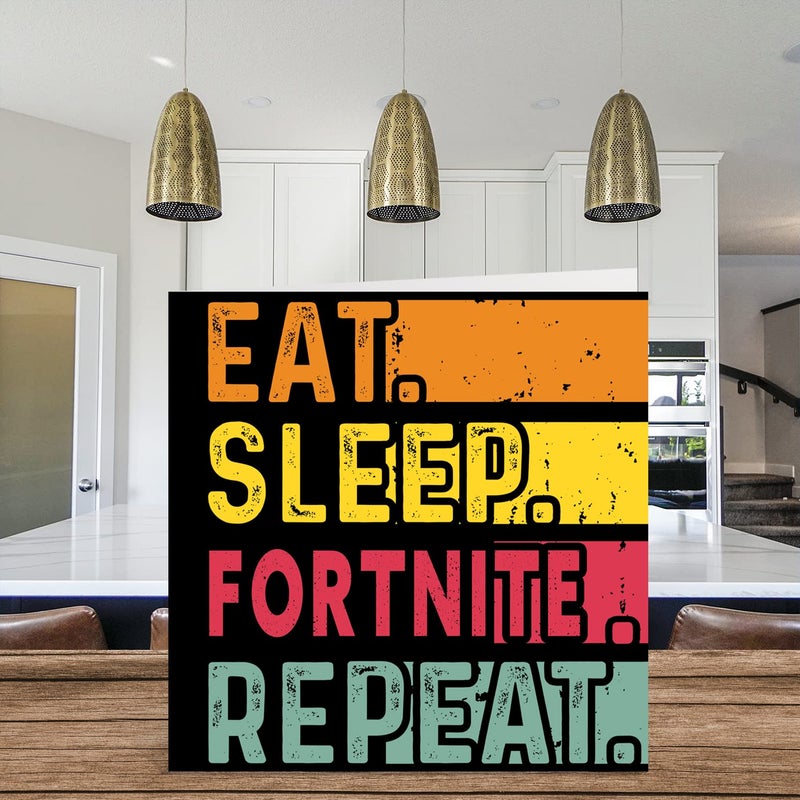 Stuff4 بطاقة عيد ميلاد مضحكة لها أو له - Eat Sleep FN Repeat - بطاقات عيد ميلاد سعيد لألعاب ألعاب الفيديو، هدايا لمحبي ألعاب الفيديو، بطاقات تهنئة بعيد ميلاد مقاس 5.7 × 5.7 بوصة لجميع المناسبات للأطفال والكبار - Image 3