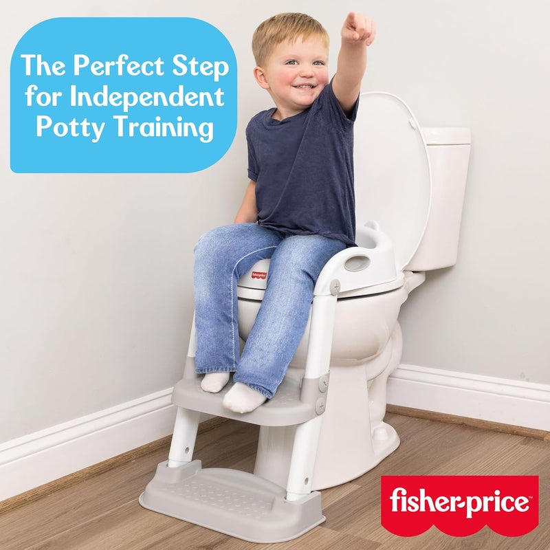 Sunny Days Entertainment Fisher-Price Step Potty Training Seat & Toddler Step Stool - Image 4