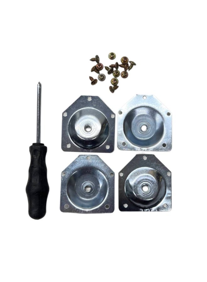 3-piece side coffee table set – modern wooden design with metal legs – versatile for living rooms - Image 4