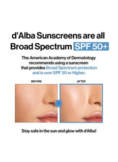 d'alba Piedmont Italian White Truffle Waterfull Essence Sunscreen, Vegan Skincare, Lightweight Sunscreen With Broad Spectrum Spf 50+, Glowy, Safe For All Skin Types, Korean Skin Care (1.69 Fl. Oz)  - Image 4