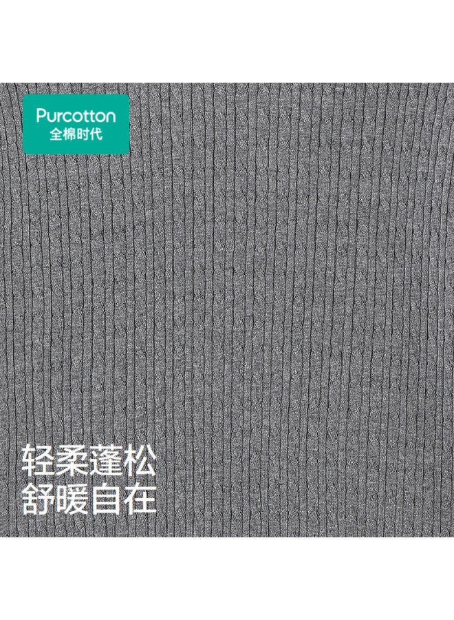 purcotton Summer Women'S Knitted Sweater Loose Fit Flattering And Slimming, Commute-Friendly Minimalist Easy To Match, Breathable And Cool - Image 4