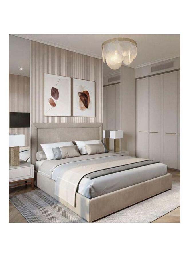 Al Home Swedish Wood Chanel Beige Super King Bed By Alhome