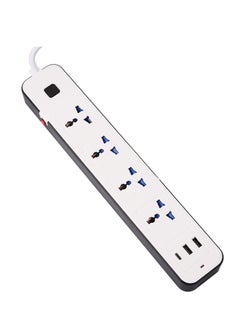 White 4 Socket