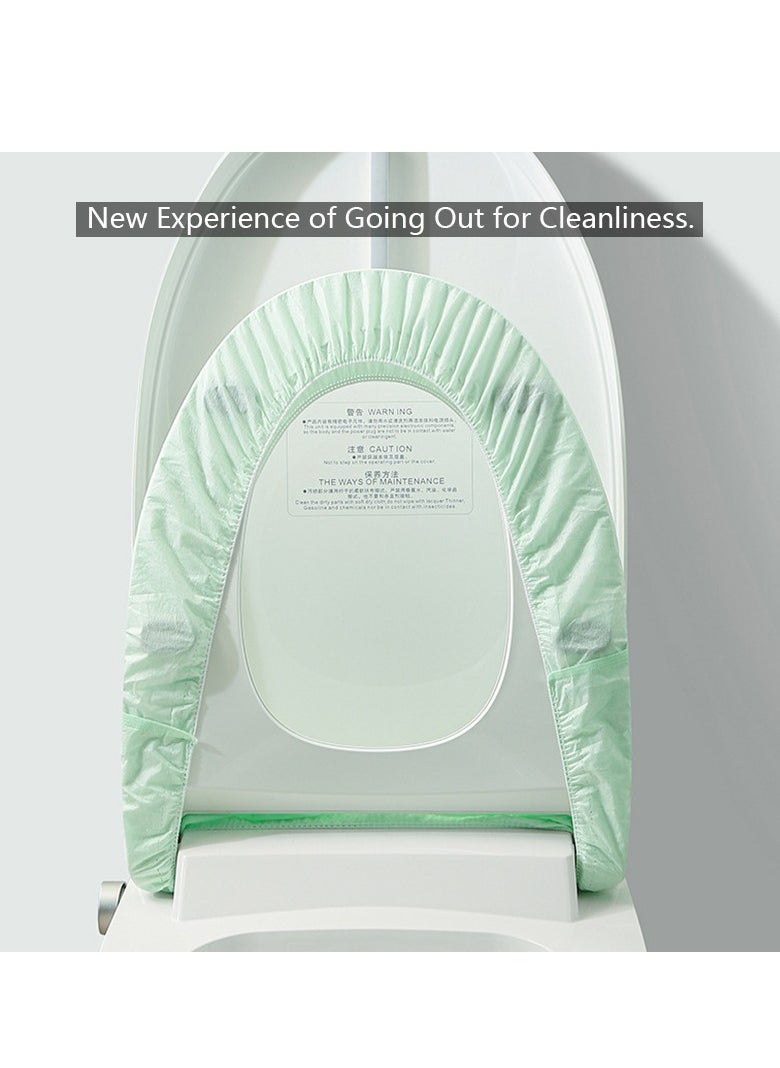 10-Pack Disposable Travel Toilet Seat Covers With Elastic Bands - Hygienic And Convenient