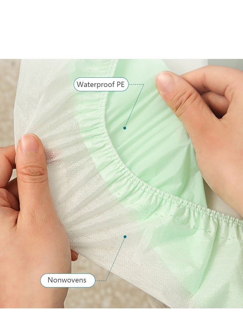 10-Pack Disposable Travel Toilet Seat Covers With Elastic Bands - Hygienic And Convenient