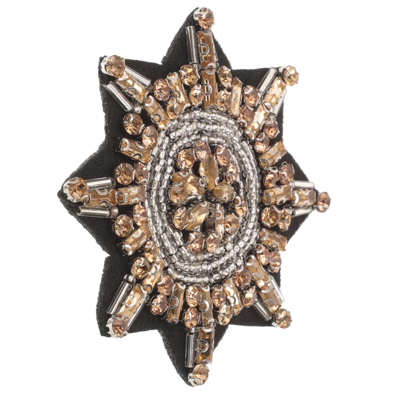 Large Octagonal Star Rhinestone Beaded Patch For DIY Sewing Jackets And Coats - Image 2