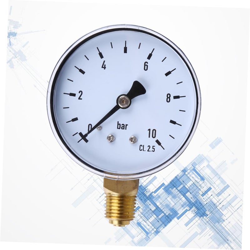 PartyKindom NPT Bar Pressure Gauge for Air Water Oil Gas Easy Reading Measurement Tool - Image 5