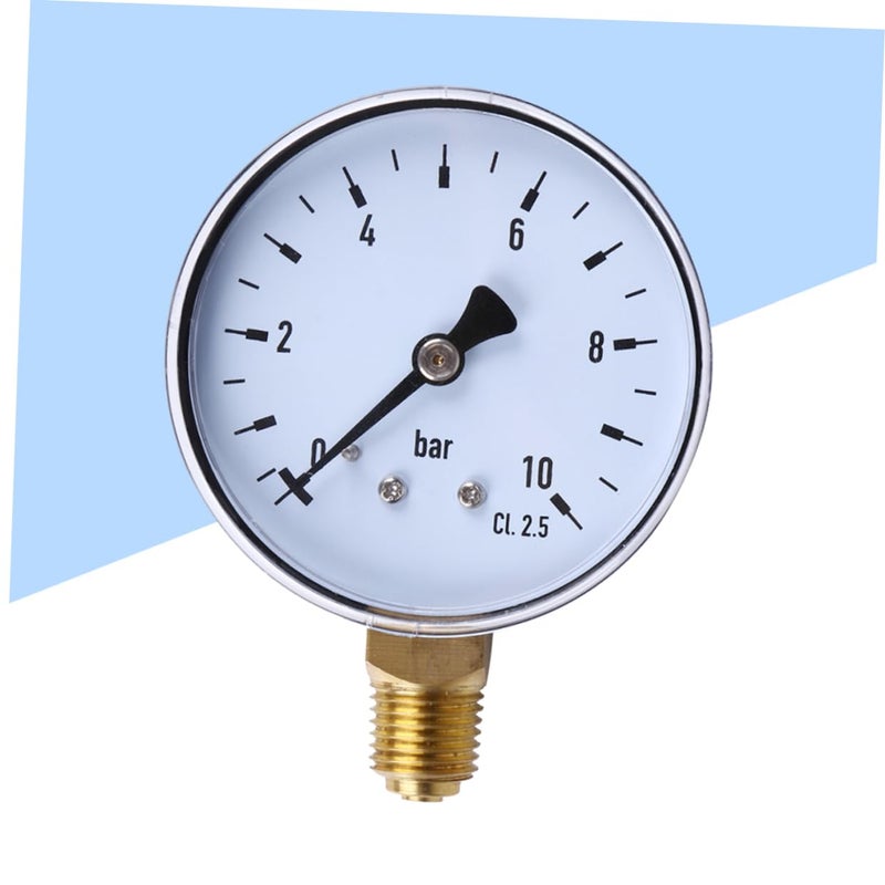 PartyKindom NPT Bar Pressure Gauge for Air Water Oil Gas Easy Reading Measurement Tool - Image 4