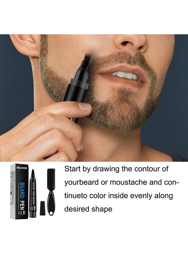 إيلهو قلم اللحية للماء لحية قلم رصاص طقم بني - Image 5