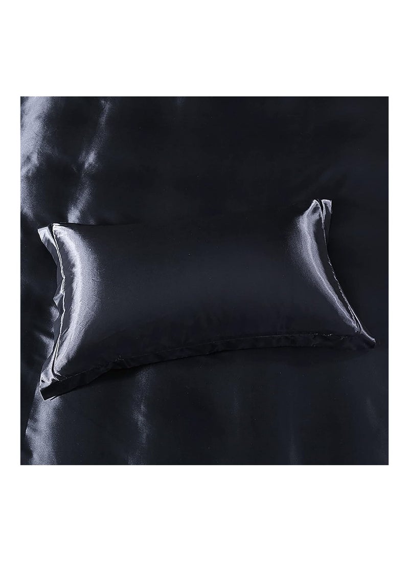 MahMir® Silk Satin Pillowcase for Hair and Skin Queen - Black Silk Pillowcase 2 Pack 76L x 51W CM (30x20 Inches) - Satin Pillow Cases Set of 2 with Envelope Closure (2pcs Black) - pzsku/Z0FDAE339B22A749F45E2Z/45/_/1690538458/3630e37c-e6d4-4075-9c3e-04131e7b37ea