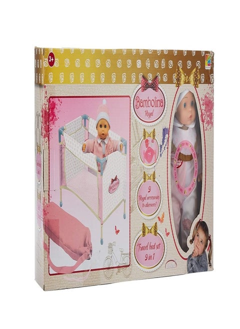 Bambolina Royal Travel Bed Set 9in1