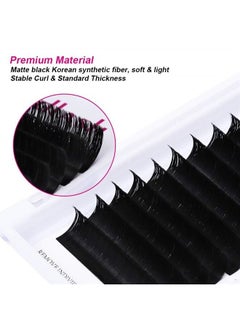 FADLASH Lash Extension Easy Fan 0.03-0.10mm C D DD L Curl 8-30mm Length Volume Lash Extensions Self Fanning Eyelash Extensions Russian Lashes (0.03-C, 13-16mm Mix)  - Image 2