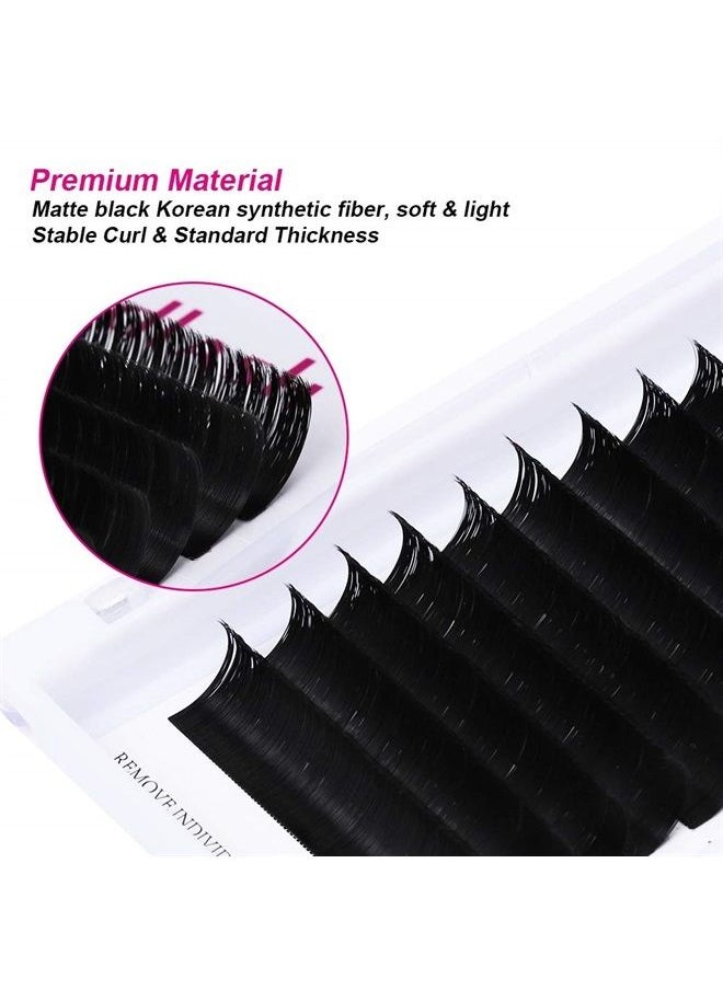 FADLASH - Lash Extension Easy Fan 0.03-0.10mm C D DD L Curl 8-30mm Length Volume Lash Extensions Self Fanning Eyelash Extensions Russian Lashes (0.03-C, 13-16mm Mix) - Image 1