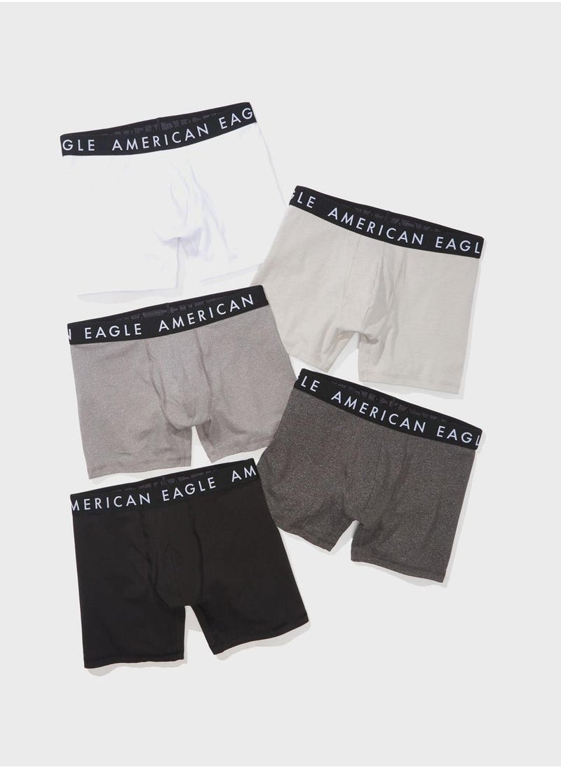 American Eagle - 5 Pack Logo Band Trunks - Image 1