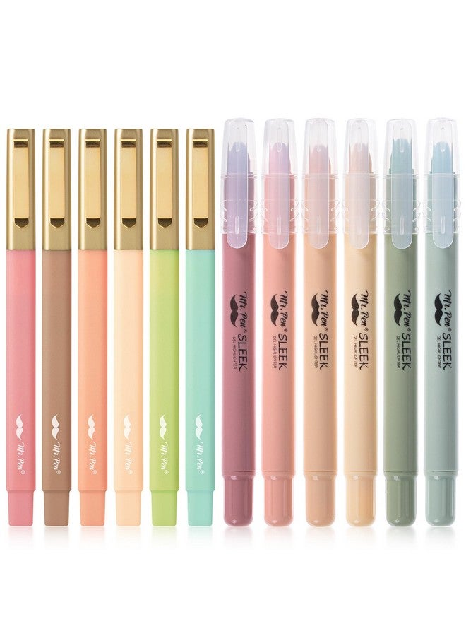Mr. Pen Aesthetic Gel Highlighters And Pens No Bleed 12 Pack Pastel Colors Bible Highlighters And Pens No Bleed Bible Pens No Bleed Through Bible Highlighter No Bleed Highlighters - Image 1