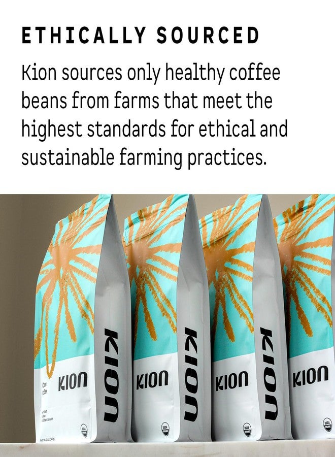 Kion Organic Whole Bean Coffee, Tested for Toxins, Ethically Sourced, Rich, Bold, and Smooth, Medium Roast 12 Oz (1 Pack) - Image 5