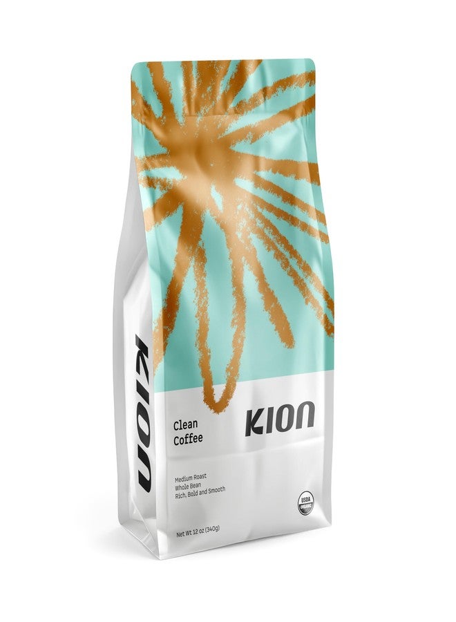 Kion Organic Whole Bean Coffee, Tested for Toxins, Ethically Sourced, Rich, Bold, and Smooth, Medium Roast 12 Oz (1 Pack) - Image 1