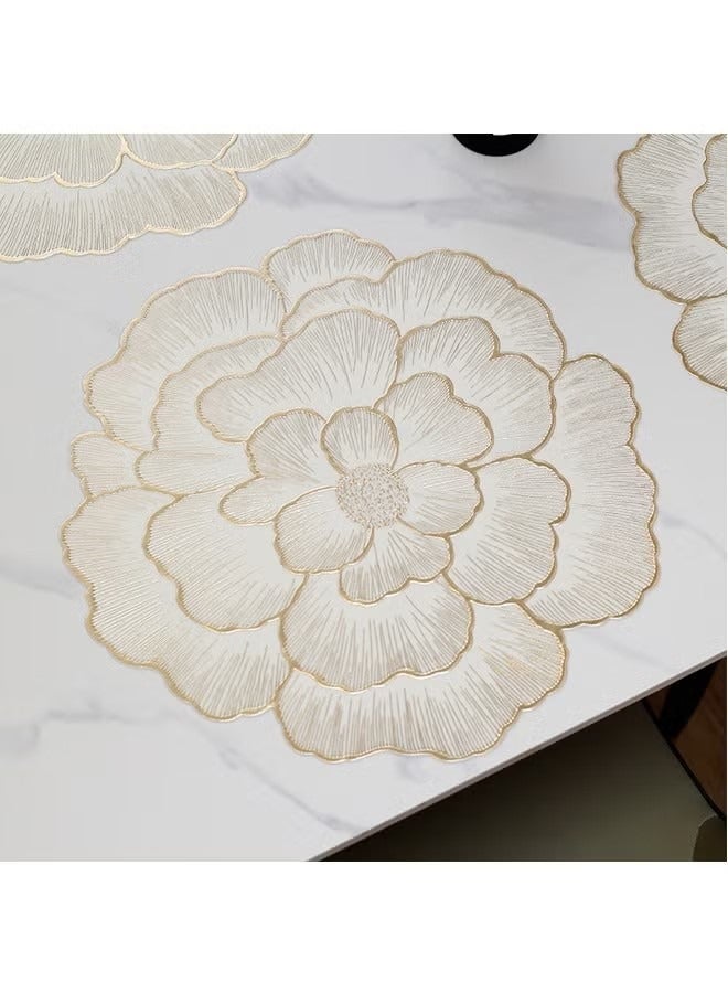 2 pieces of placemats heat-proof, waterproof and oil-proof pvc washable insulation pads hotel restaurant table mats - Image 1