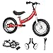 OHIIK Balance Bike 2 in 1 for Kids 2 3 4 5 6 7 Years OldBalance to Pedals Bike12 14 16 inch Kids Bikewith Pedal kitTraining WheelsBrakes 12 inch Red - Image 3