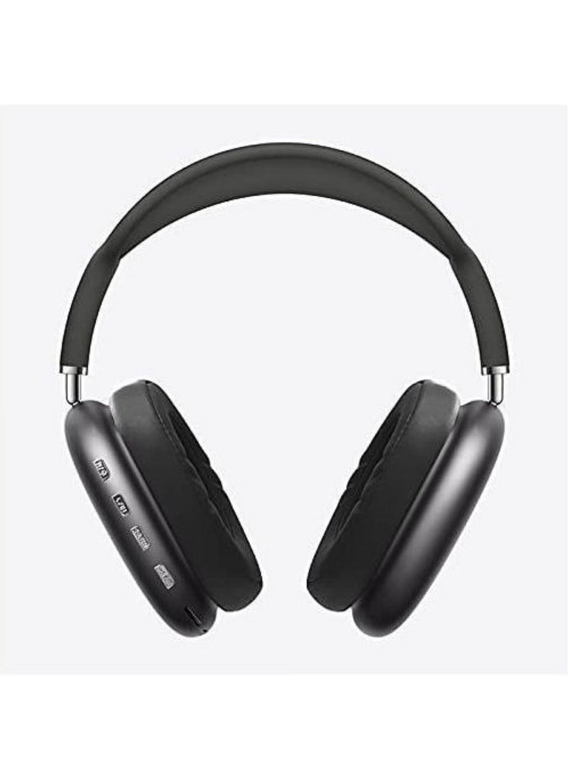 P9 - P9 Bluetooth Wireless Headset Over-Ear Headphone With Mic - Black - Image 1