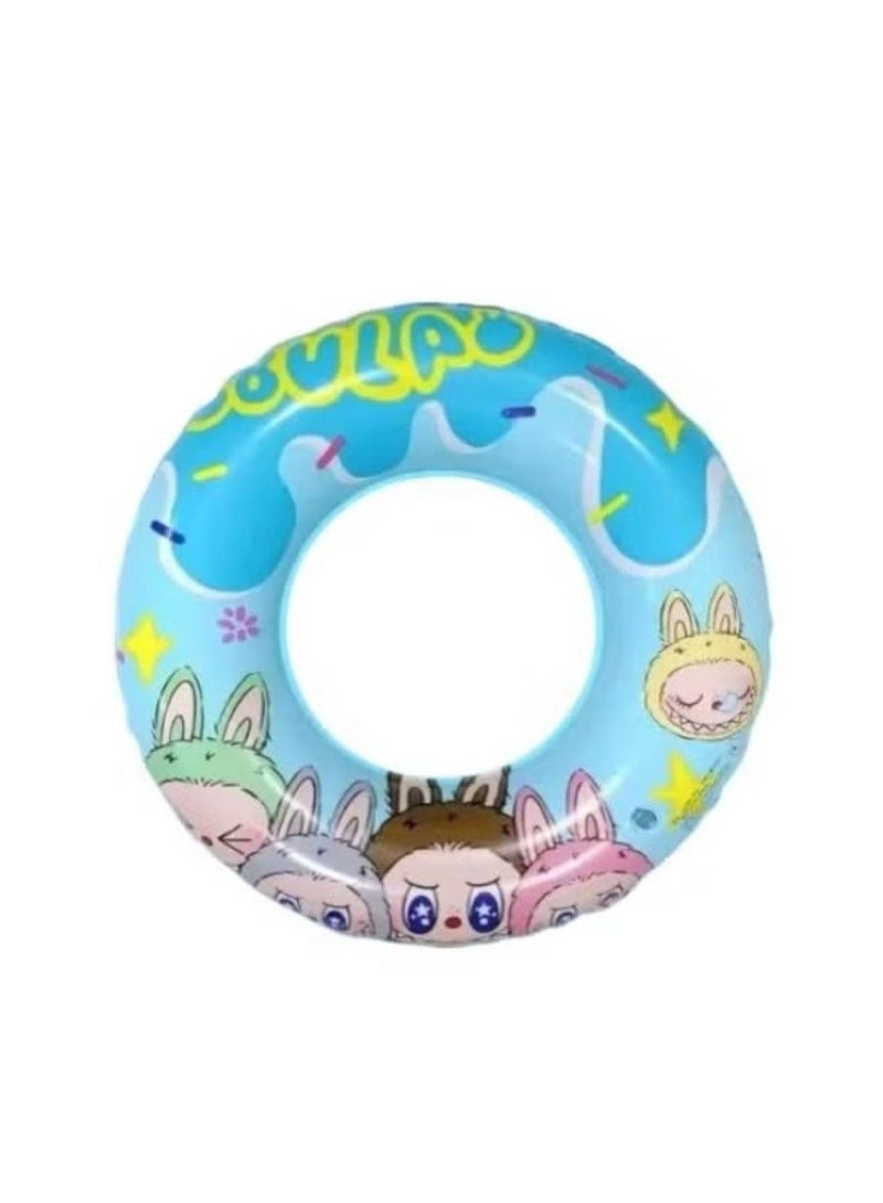 Inflatable swimming ring for children, blue, 80 cm - Image 1