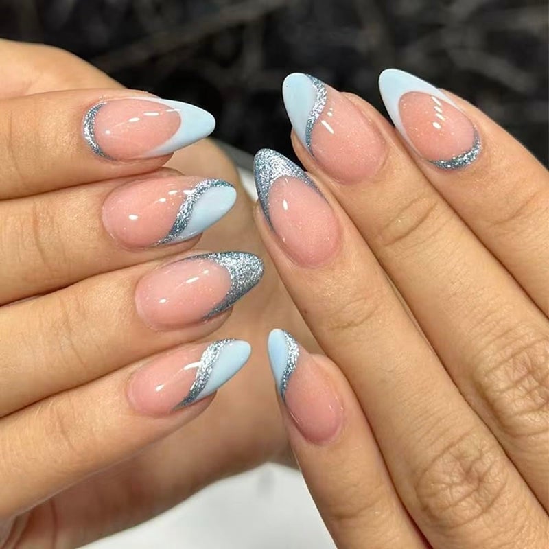 CTTHNBD 6 Packs (144 Pcs) Almond, Pink Press on Nails - Medium, Short, French Tip, Ombre, Gel False Nails - 12 Sizes, 6 Styles - Image 5