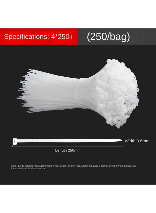 Bluejw Cable Tie Nylon Self-locking Plastic Tie Fixed Wire Cable Tie Strap Strong Black White Free Shipping - Image 1