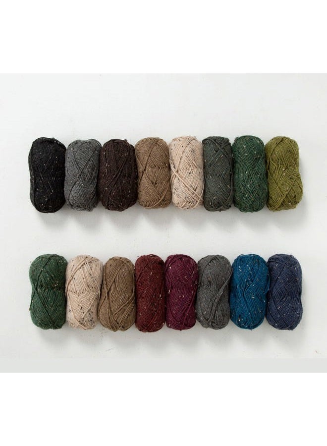 KnitPicks Wool of The Andes Worsted Weight Donegal Tweed Cream Yarn (1 Ball - Oyster Heather) - Image 3