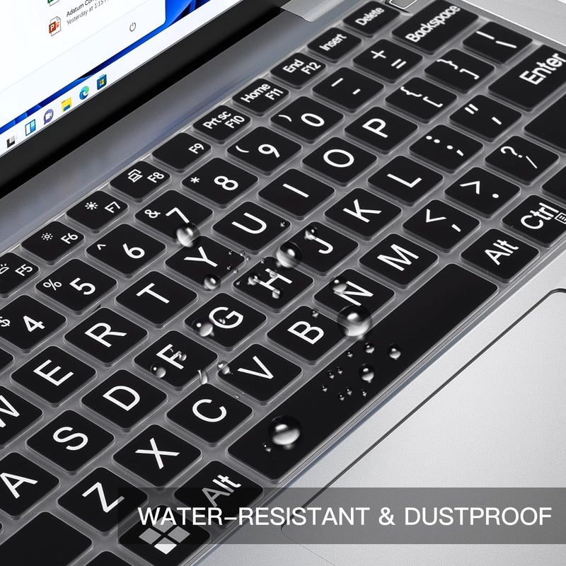 CaseBuy غطاء لوحة مفاتيح بحروف كبيرة لجهاز ديل لاتيتيود 7420 7430 7440 7450 7410 14"، لاتيتيود 3440 3450 5450 5440 5420 5430 5431، لاتيتيود 9420 9430 14، لاتيتيود 9510 9520 7520 15" - أسود - Image 5