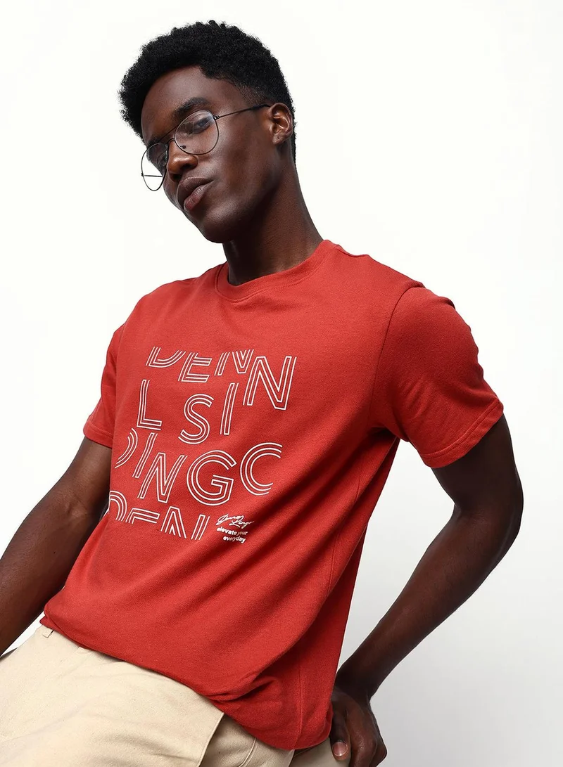 دينيس لينغو تيشيرت رجالي قطن % بستايل بوسا نوفا مريح