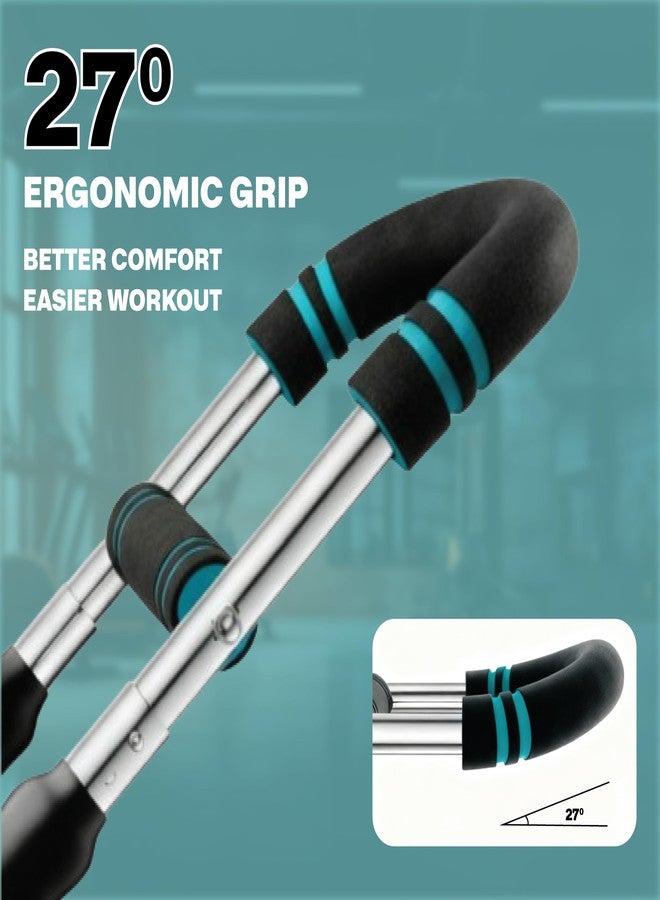 Power Twister Bar Adjustable 40/50/60 KG Chest Expander and Arm Exerciser for Men, Heavy Duty Steel Spring Upper Body Workout Bar, Forearm Strengthener with Non-Slip Ergonomic Handles - Image 4
